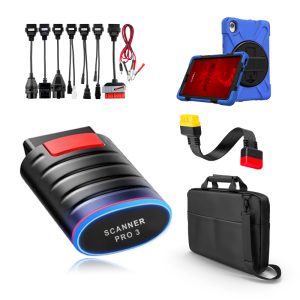 Scanner full funciones diagnostico pesado 24V + Tablet M8